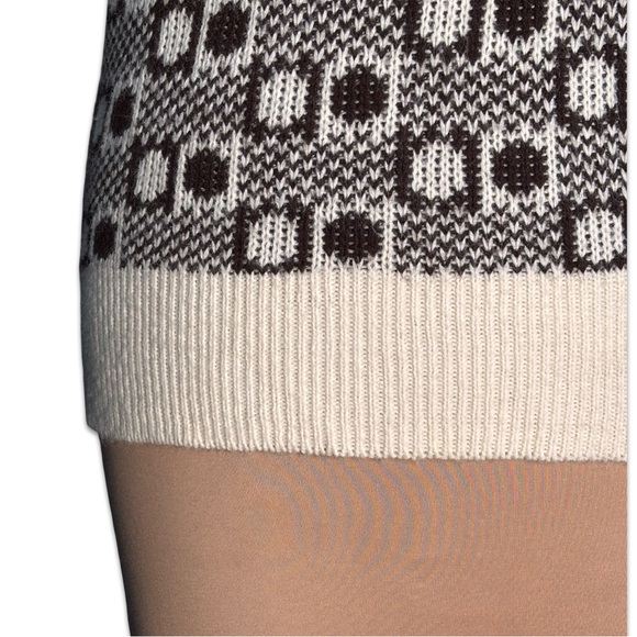 Vintage Montgomery Ward Brown Geometric Knit Sweater Vest Medium Grandpa Artsy - Picture 11 of 14